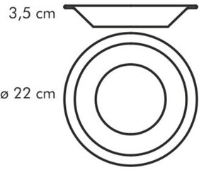 Tescoma dziļš šķīvis, 22 cm, balts цена и информация | Посуда, тарелки, обеденные сервизы | 220.lv