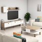 Dzīvojamās istabas mēbeļu komplekts Kalune Design Sumer G5020, brūns/balts cena un informācija | Sekcijas | 220.lv