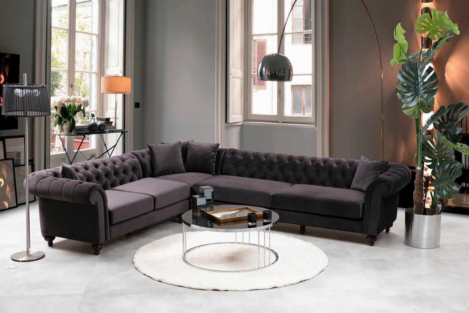 Stūra dīvāns Kalune Design Bogart, brūns cena un informācija | Stūra dīvāni | 220.lv