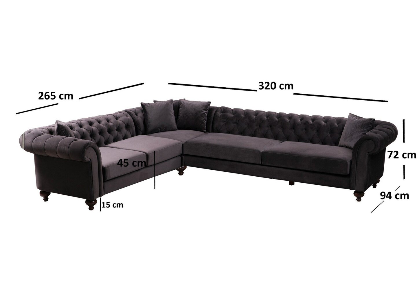 Stūra dīvāns Kalune Design Bogart, brūns цена и информация | Stūra dīvāni | 220.lv