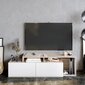 TV galdiņš Kalune Design Nexera, brūns/balts цена и информация | TV galdiņi | 220.lv