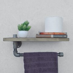 Держатель для полотенец Kalune Design BoruRaf035, коричневый/черный цена и информация | Аксессуары для ванной комнаты | 220.lv