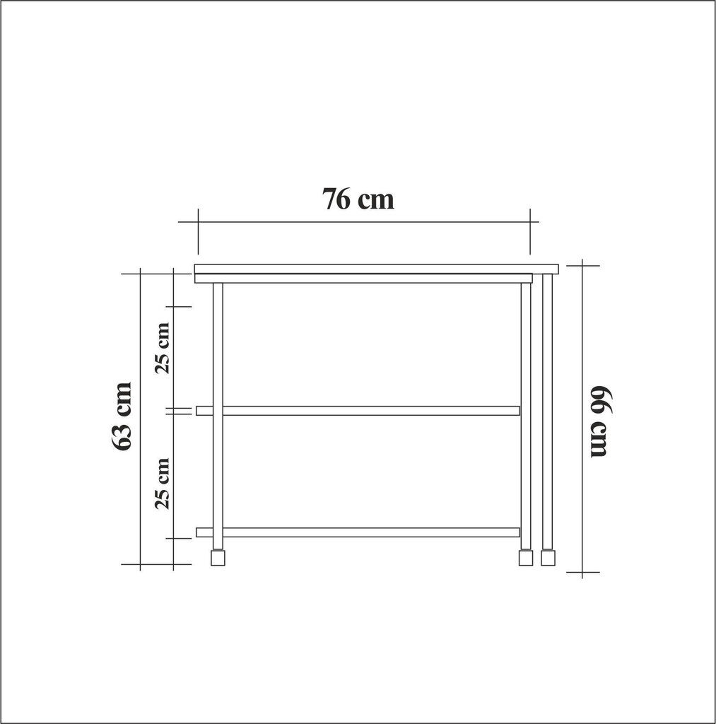 Sānu galdiņš Kalune Design Melin, brūns/melns цена и информация | Žurnālgaldiņi | 220.lv