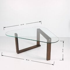 Кофейный столик Kalune Design Cam Orta, коричневый цена и информация | Журнальные столики | 220.lv