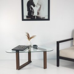 Кофейный столик Kalune Design Cam Orta, коричневый цена и информация | Журнальные столики | 220.lv