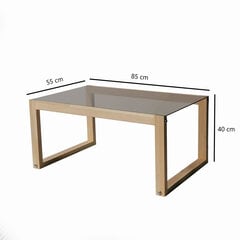 Кофейный столик Kalune Design Via, светло-коричневый цена и информация | Журнальные столики | 220.lv