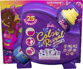 Lelles Barbie krāsu pārsteiguma komplekts, burvju matu sērija cena un informācija | Rotaļlietas meitenēm | 220.lv