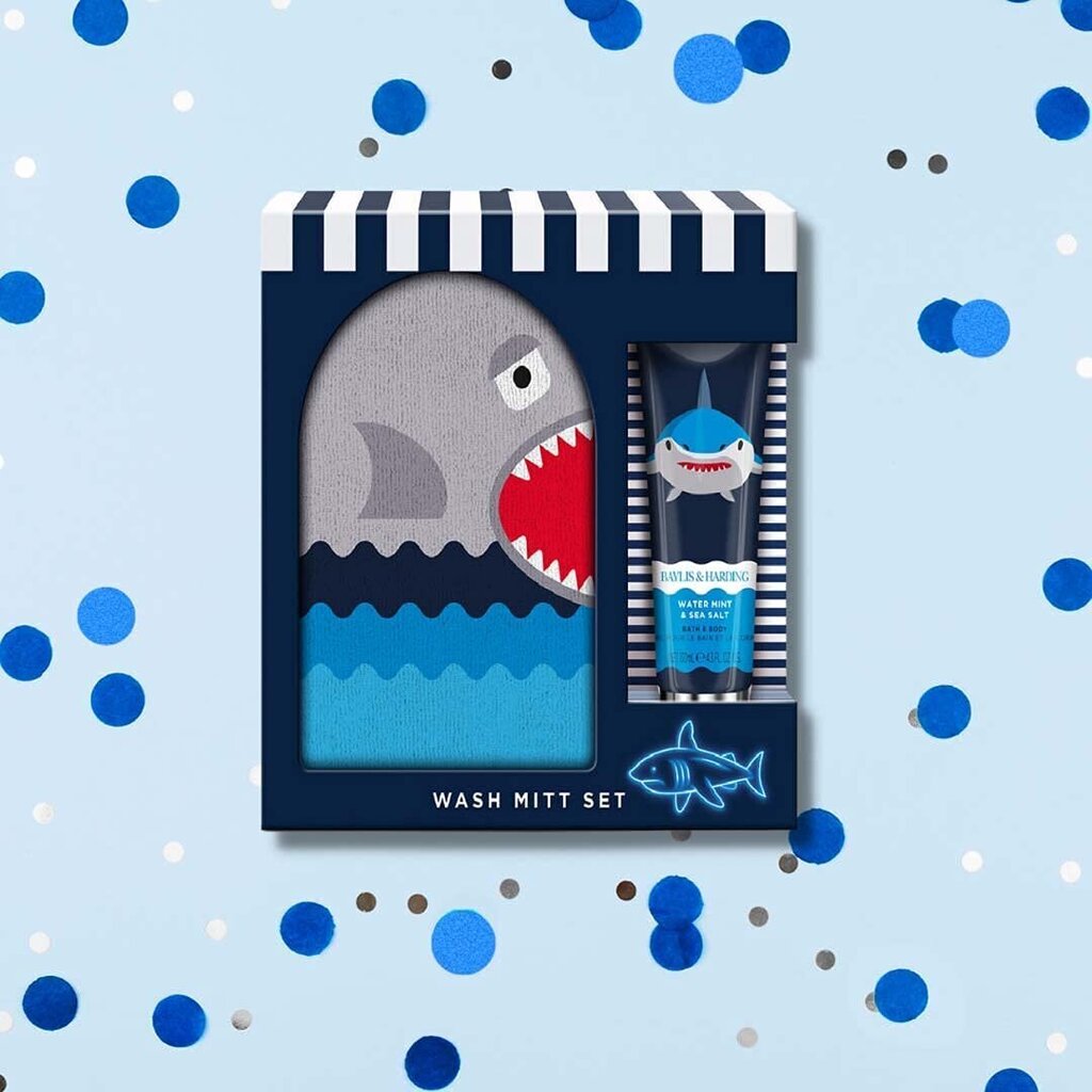 Komplekts Baylis & Harding Shark: dušas želeja, 130 ml + dušas cimds cena un informācija | Dušas želejas, eļļas | 220.lv