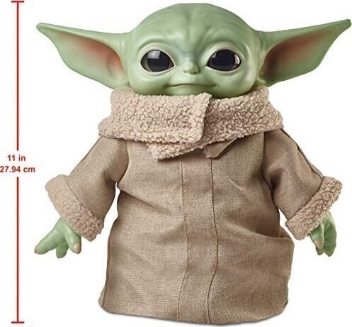 Mīksta plīša rotaļlieta Baby Yoda Mattel Zvaigžņu kari (Star Wars), GWD85 cena un informācija | Mīkstās (plīša) rotaļlietas | 220.lv