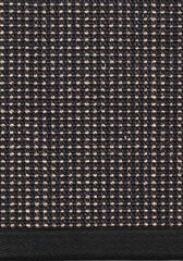 Narma sisalWeave™ gludi austs paklājs LIVOS, melnā/brūnā krāsā - dažādi izmēri, Narma sisalWeave™ silesidusvaip Livos, must/pruun, 80 x 300 cm cena un informācija | Paklāji | 220.lv