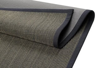 Narma sisalWeave™ gludi austs paklājs LIVOS, melnā/brūnā krāsā - dažādi izmēri, Narma sisalWeave™ silesidusvaip Livos, must/pruun, 100 x 160 cm cena un informācija | Paklāji | 220.lv