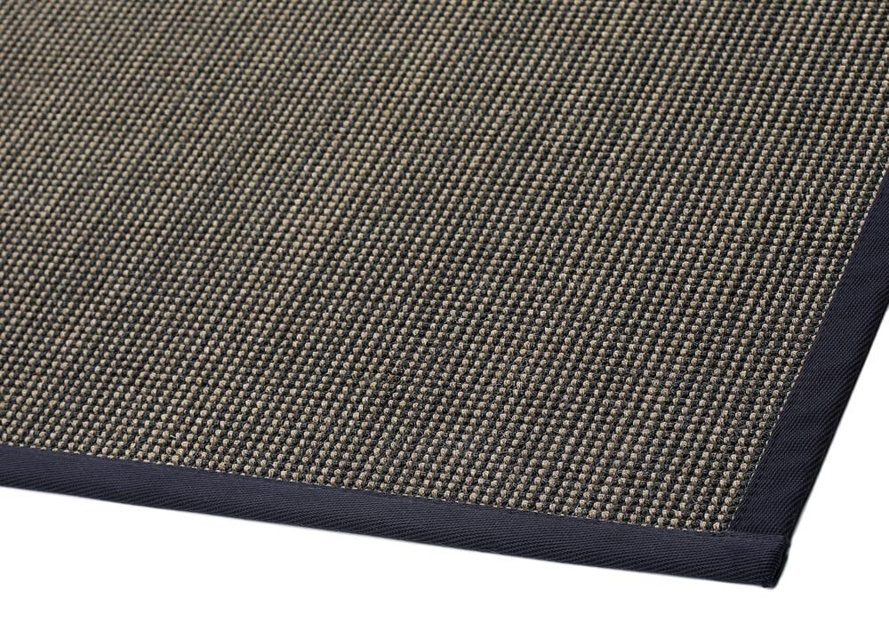 Narma sisalWeave™ gludi austs paklājs LIVOS, melnā/brūnā krāsā - dažādi izmēri, Narma sisalWeave™ silesidusvaip Livos, must/pruun, 80 x 400 cm cena un informācija | Paklāji | 220.lv