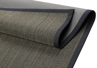 Narma sisalWeave™ gludi austs paklājs LIVOS, melnā/brūnā krāsā - dažādi izmēri, Narma sisalWeave™ silesidusvaip Livos, must/pruun, 160 x 240 cm cena un informācija | Paklāji | 220.lv