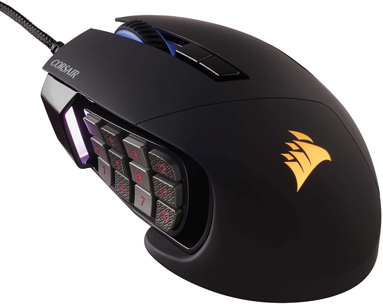 Corsair Scimitar RGB, melns cena un informācija | Peles | 220.lv