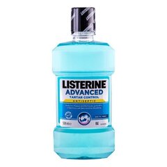 Listerine Mouthwash Advanced Tartar Control mutes skalošanas līdzeklis 500 ml cena un informācija | Zobu pastas, birstes | 220.lv