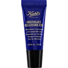 Восстанавливающий ночной крем для кожи вокруг глаз Kiehl's Midnight Recovery, 15 мл цена и информация | Сыворотки, кремы для век | 220.lv