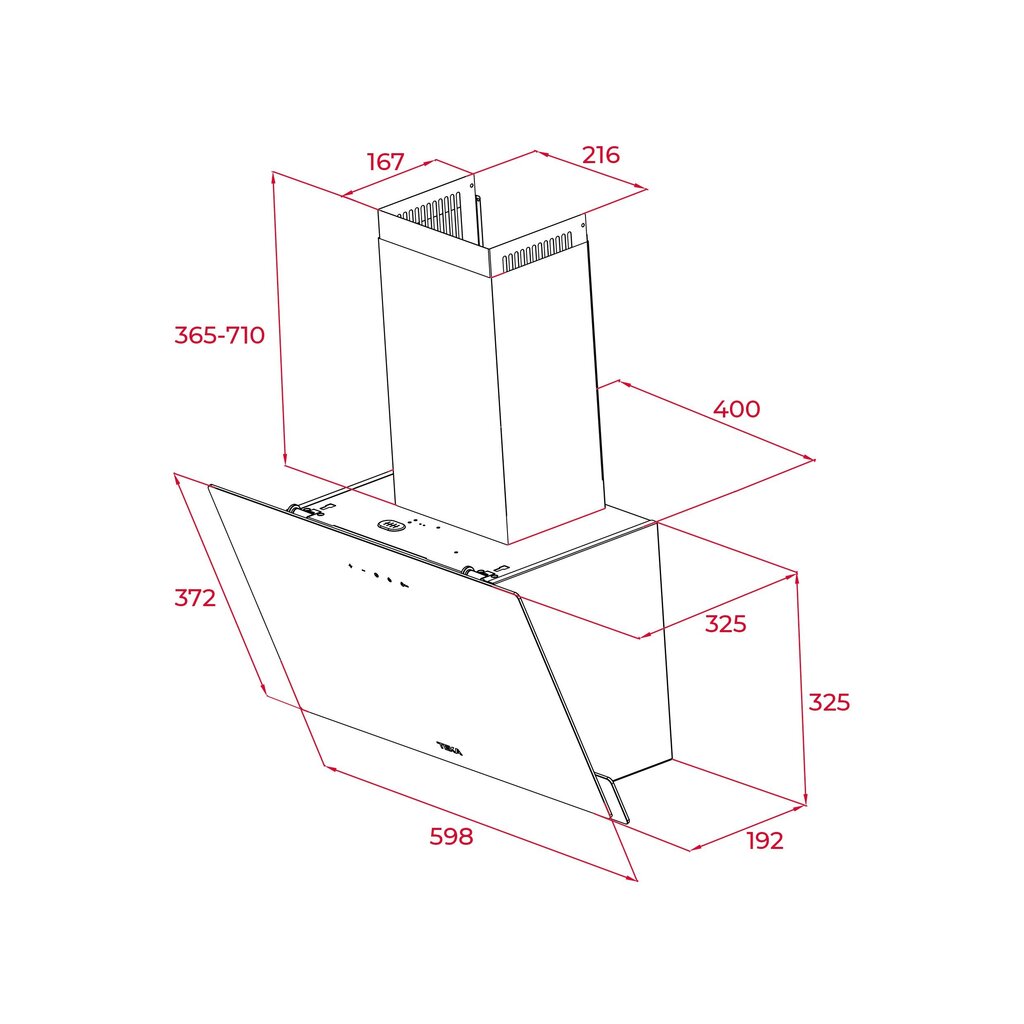 Teka DVN64030WH цена и информация | Tvaika nosūcēji | 220.lv