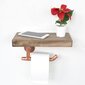 Tualetes papīra turētājs Kalune Design COP016, brūns cena un informācija | Vannas istabas aksesuāri | 220.lv