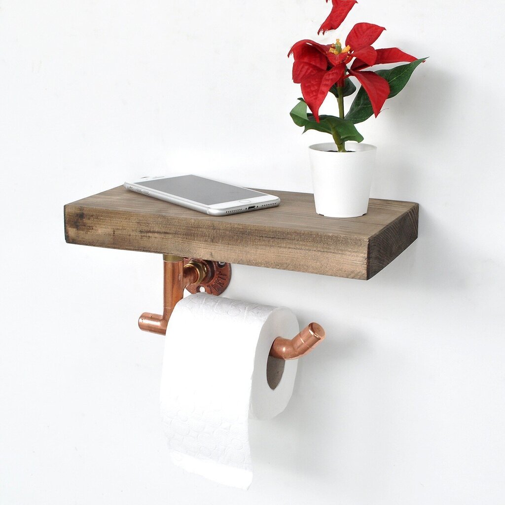 Tualetes papīra turētājs Kalune Design COP016, brūns cena un informācija | Vannas istabas aksesuāri | 220.lv