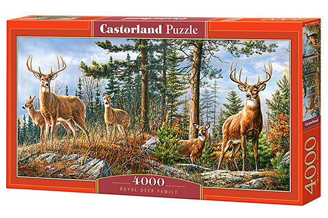 Puzle Puzzle Castorland Royal Deer Family, 4000 detaļu цена и информация | Puzles, 3D puzles | 220.lv