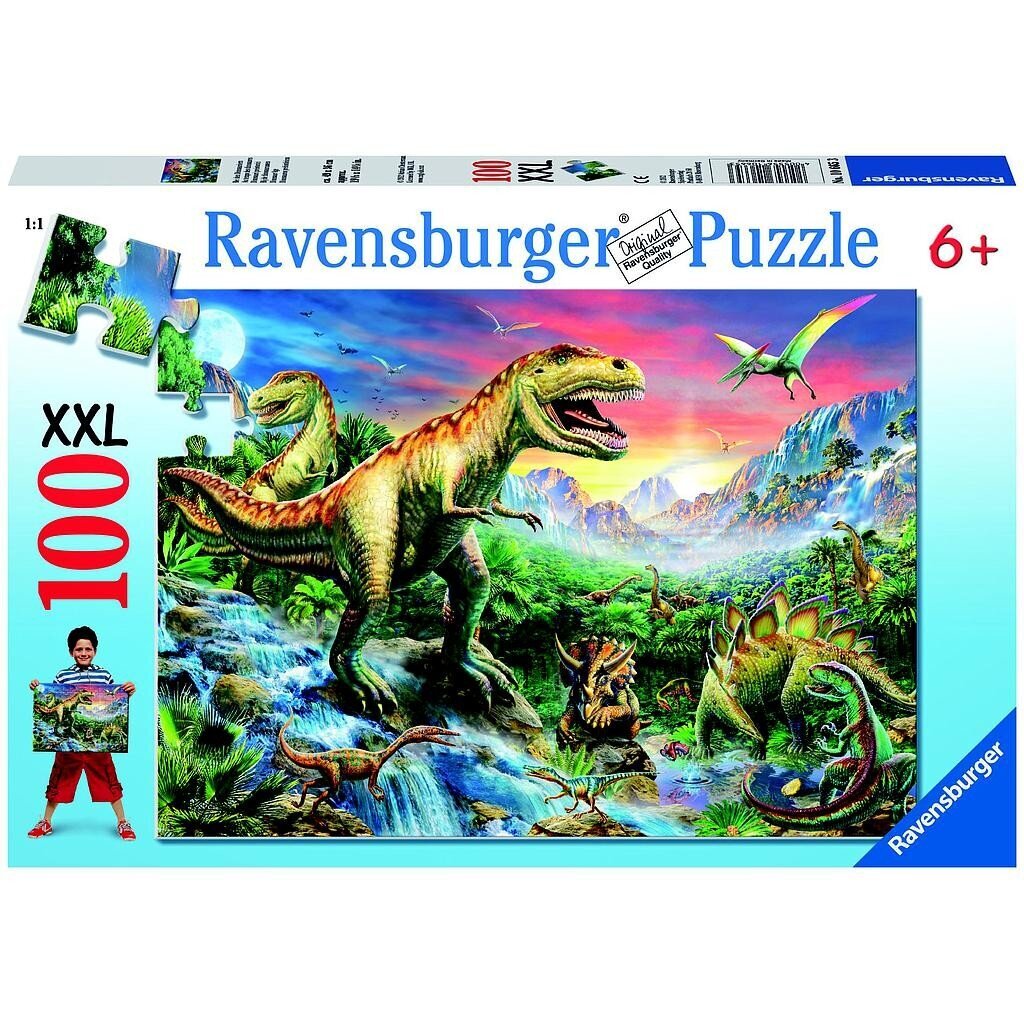 Ravensburger Puzle 100XXL Dinazauri 106653V cena un informācija | Puzles, 3D puzles | 220.lv