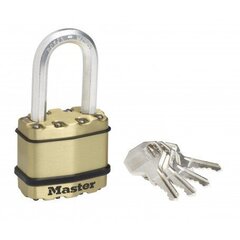 Piekaramā atslēga 45mm EXCELL Masterlock M1BEURDLF cena un informācija | Durvju slēdzenes | 220.lv