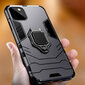 Telefona vāciņš Ring Armor priekš Samsung Galaxy A02s, melns cena un informācija | Telefonu vāciņi, maciņi | 220.lv