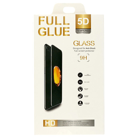 iPhone 13 Mini ekrāna aizsargstikliņš Full Glue 5D cena un informācija | Ekrāna aizsargstikli | 220.lv