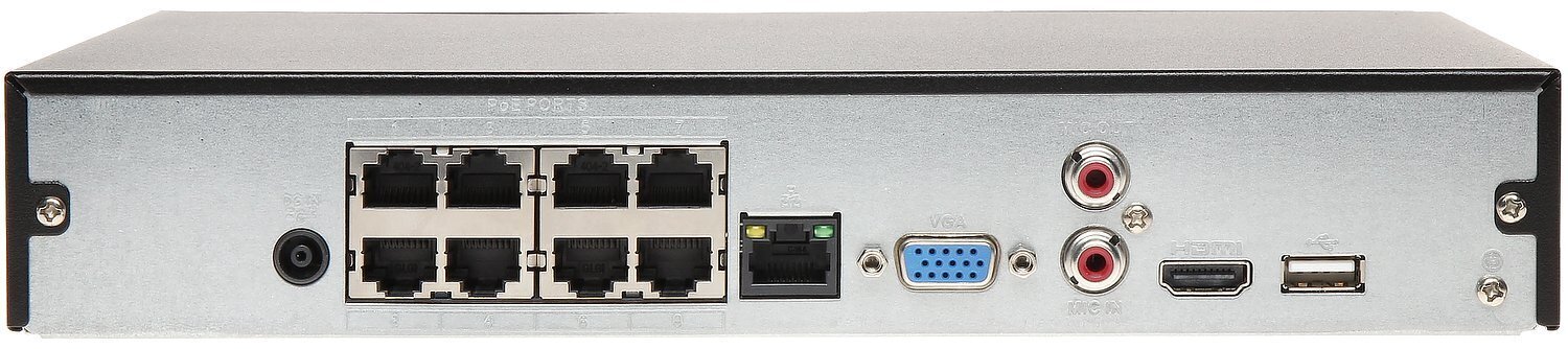 8 kanālu NVR Dahua NVR4108HS-8P-4KS2/L, 8xPOE цена и информация | Novērošanas kameras | 220.lv