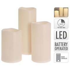 LED sveču komplekts Ambiance, 3 gab. цена и информация | Подсвечники, свечи | 220.lv