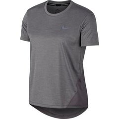 Sporta T-krekls sievietēm Nike Miler Top SS W AJ8121-056 52032, pelēks cena un informācija | Sporta apģērbs sievietēm | 220.lv