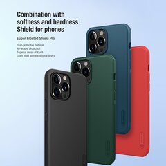 Чехол для телефона Nillkin Super Frosted PRO Back Cover for iPhone 13 Pro Deep Green (Without Logo Cutout) цена и информация | Чехлы для телефонов | 220.lv