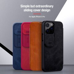 Nillkin Qin Book PRO Case for iPhone 13 Pro Black cena un informācija | Telefonu vāciņi, maciņi | 220.lv