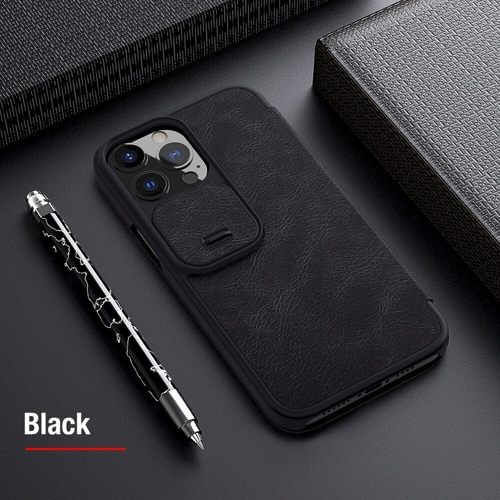 Nillkin Qin Book PRO Case for iPhone 13 Pro Max Black цена и информация | Telefonu vāciņi, maciņi | 220.lv