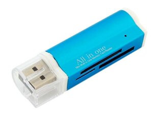 Goodbuy AK37E karšu lasītājs SDHC / Micro SD / SDXC / M2 / TF / zils cena un informācija | Adapteri un USB centrmezgli | 220.lv