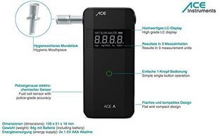 ACE AF-20 spirta mērītājs cena un informācija | Alkometri | 220.lv