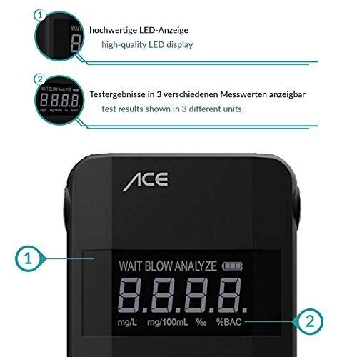 ACE AF-20 spirta mērītājs цена и информация | Alkometri | 220.lv