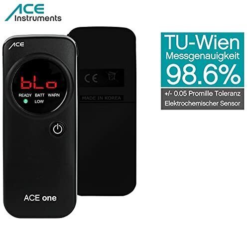 Ace viens - alkohola mērītājs ar elektroķīmisko sensoru цена и информация | Alkometri | 220.lv