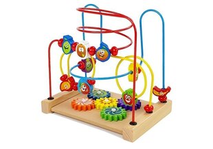 Koka labirints ar augļu figūriņām cena un informācija | Rotaļlietas zīdaiņiem | 220.lv