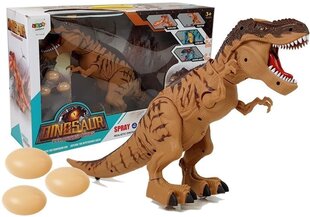 Динозавр с батарейным питанием - это тираннозавр, откладывающий коричневые яйца паром. цена и информация | Игрушки для мальчиков | 220.lv