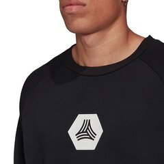 Džemperis vīriešiem Adidas Tango Crew Logo M FJ6319, melns cena un informācija | Vīriešu jakas | 220.lv