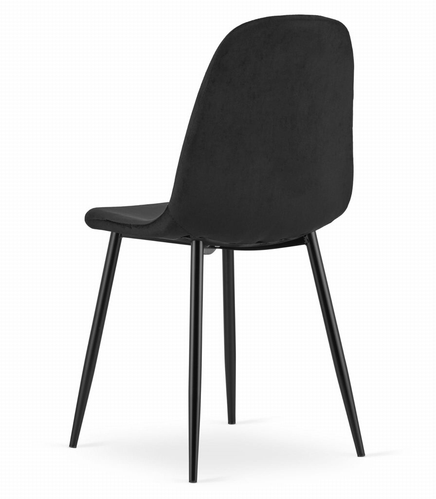 4-u krēslu komplekts Como, melns цена и информация | Virtuves un ēdamistabas krēsli | 220.lv