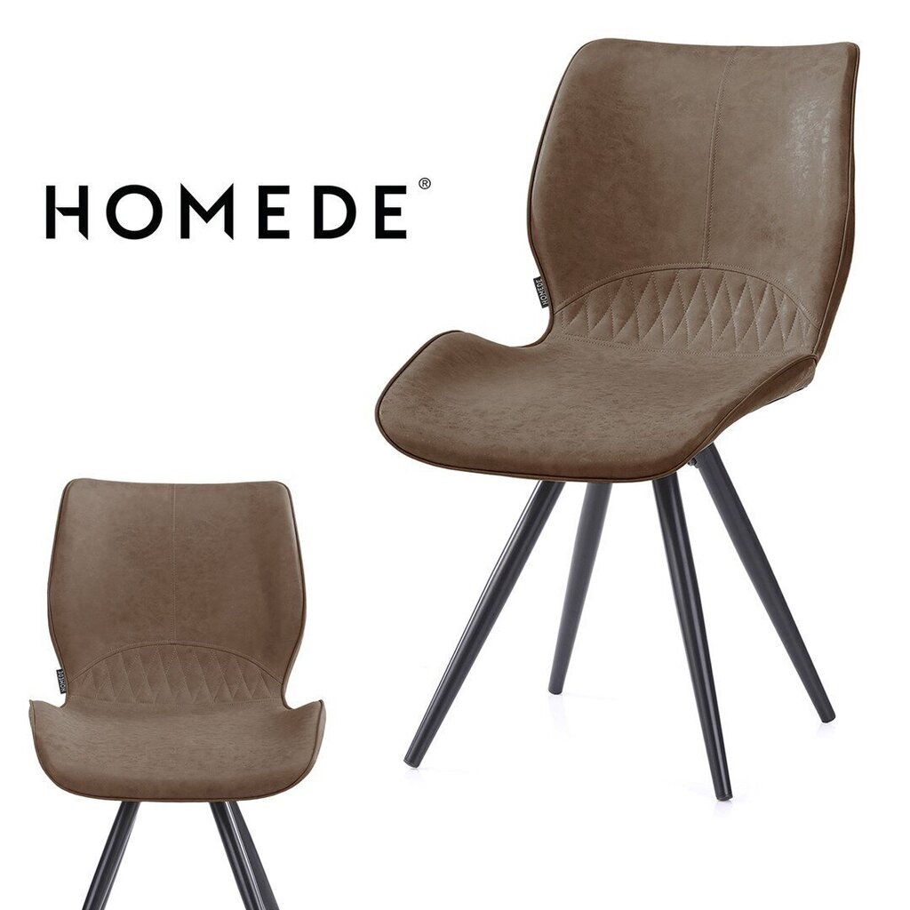 Krēsls Homede Horsal, brūns cena un informācija | Virtuves un ēdamistabas krēsli | 220.lv