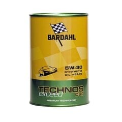 Bardahl Technos Exceed C60 5W-30 sintētiska motoreļļa, 1L cena un informācija | Motoreļļas | 220.lv