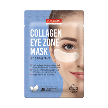Purederm Коллагенова маска для кожи вокруг глаз 30шт. цена и информация | Маски для лица, патчи для глаз | 220.lv