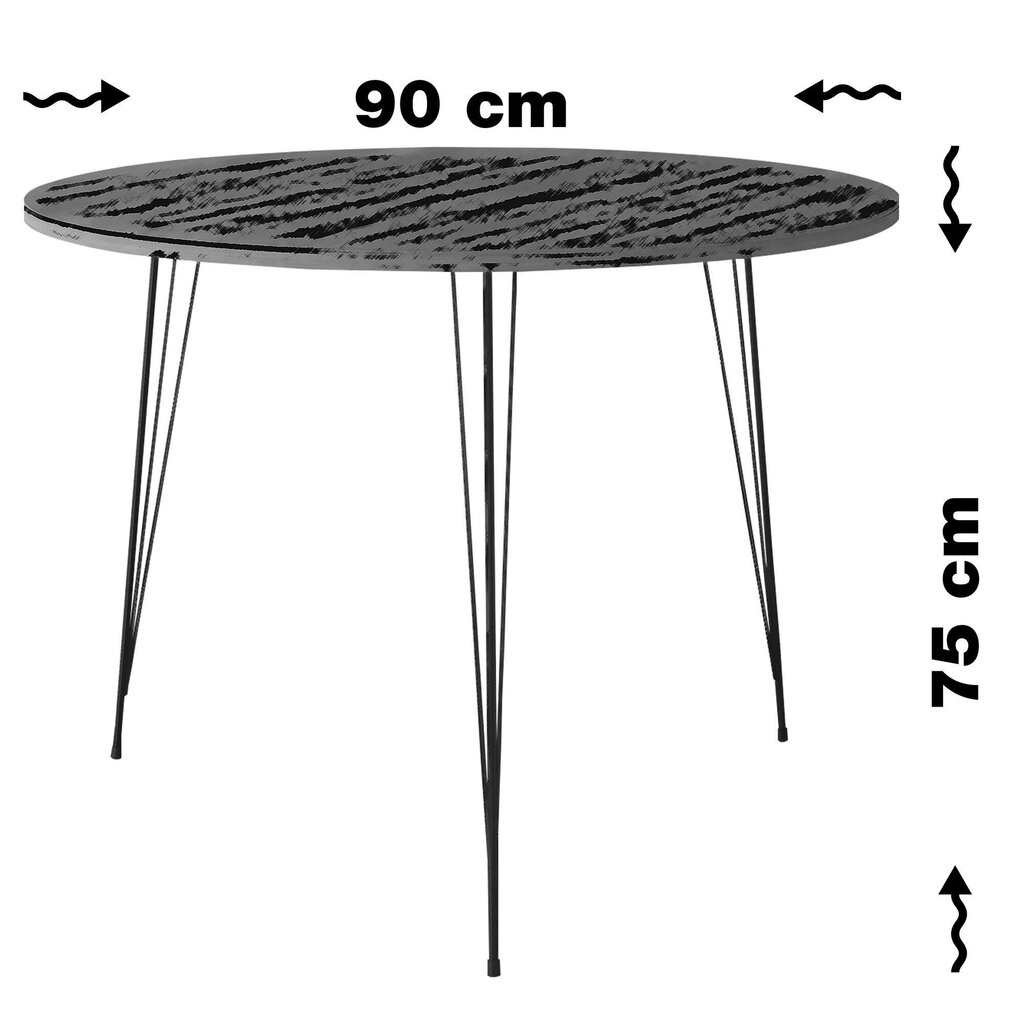 Galds Kalune Design Sandalf, gaiši brūns цена и информация | Virtuves galdi, ēdamgaldi | 220.lv