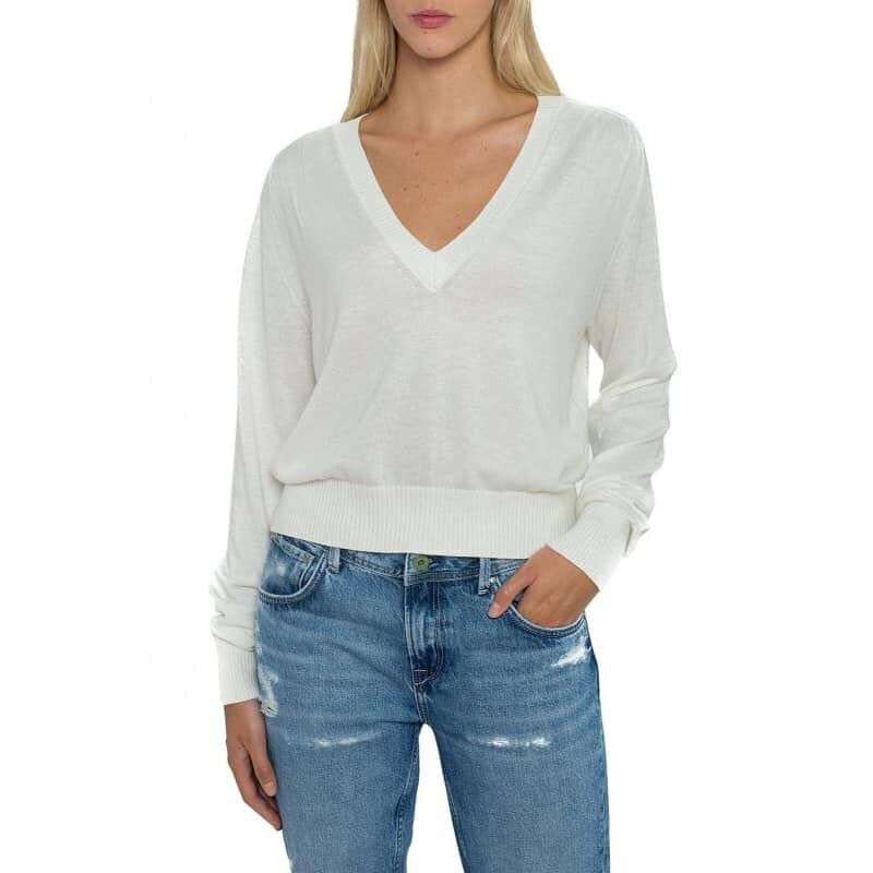 Džemperis sievietēm Pepe Jeans MARTINA_PL701731, balts цена и информация | Sieviešu džemperi | 220.lv