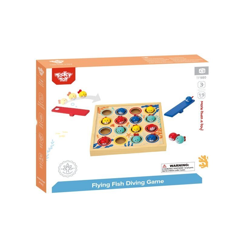 Koka galda spēle Flying Fish Tooky Toy cena un informācija | Galda spēles | 220.lv