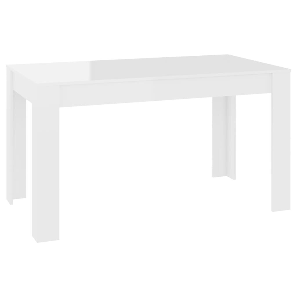 Virtuves galds, 140x74,5x76 cm, balts cena un informācija | Virtuves galdi, ēdamgaldi | 220.lv
