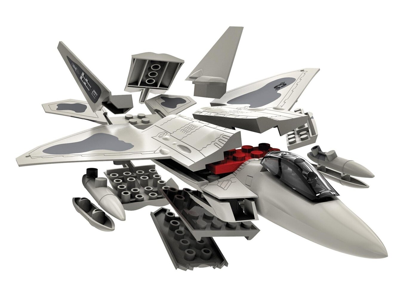 Airfix - QUICK BUILD F22 Raptor, J6005 cena un informācija | Konstruktori | 220.lv